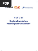 Meaningful Involvement (Workshop Report)