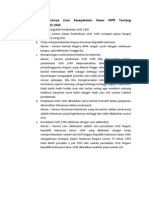 Alasan Dibentuknya Lima Kesepakatan Dasar MPR Tentang Pengubahan UUD 1945