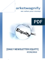 Daily Equity Newsletter by Market Magnify 07-03-2012