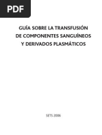 GuÍa Sobre La TransfusiÓn de Componentes Sanguineos