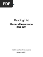 Reading List General Insurance