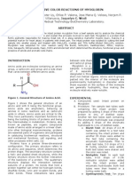 Qualitative Color Reactions of Myoglobin