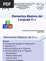 1-Elementos Básicos Del Lenguajes