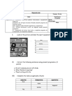 Prueba de Diagnostico 8° Básico