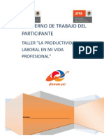 Cuaderno Del Participante Taller La Productividad Laboral en Mi Vida Profesional