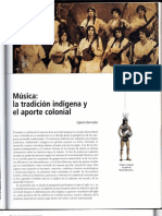 Musica, La Tradicion Indigena y El Aporte Colonial