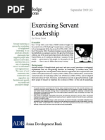 Exercising Servant Leadership: Knowledge Solutions