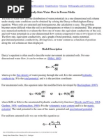 Steady-State Water Flow in Porous Media: Hillel, 1982