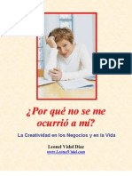 Por Qué No Se Me Ocurrió A Mí