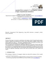 Analysis of The Separated Flow Around A 5:1 Rectangular Cylinder Through Computational Simulation