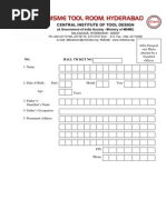 Affix Passport Size Photo Attested by A Gazetted Officer: NO. Hall Ticket No