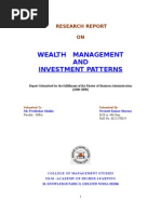 Wealth Management and Investment Patterns