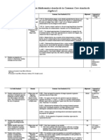 K-12 Math Crosswalks Algebra I