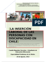 Ensayo Inserción Laboral de Personas Con Discapacidad en Chile. Okei