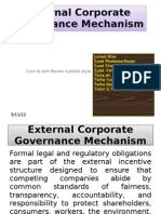 External Corporate Governance Mechanism