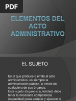 Elementos Del Acto Administrativo