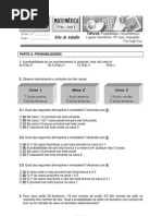 Ficha Probabilidades - Circunferência e Lugares Geométricos - Reais - Inequações