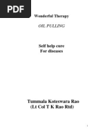 Wonderful Therapy Oil Pulling Self-Help Cure For Diseases - Tummala Koteswara Rao