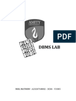 Sem 3: DBMS Practical File