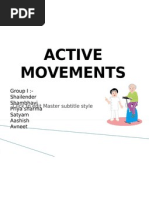 Active Movements