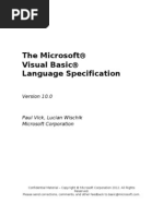 Visual Basic Language Specification 10.0