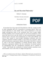 1 Bounded Rationality - Aumann