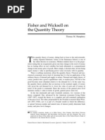 Fisher and Wicksell On The Quantity Theory: Thomas M. Humphrey