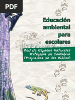 Educación Ambiental para Escolares: Red de Espacios Naturales Protegidos de Cantabria (Programas de Uso Público)