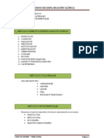 Metodos de Exploracion Clinica Semiologia