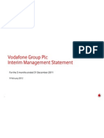 Vodafone Group PLC: Interim Management Statement