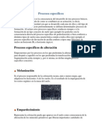 Procesos Específicos de La Formacion de Los Suelos