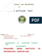 Software Requirement and Specification