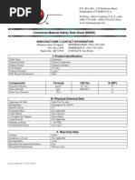 Limestone Material Safety Data Sheet (MSDS) : Manufacturer'S Contact Information