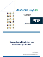 Simulaciones Mecanicas Con Solid Works y LabVIEW