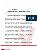 Perfil Político y de Gestión Alcalde Alfredo Orozco