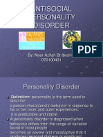 Antisocial Personality Disorder