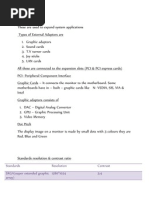 Standards Resolution Contrast SXGA (Super Extended Graphic Array) 1280 1024 5:4