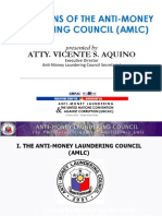 Operations of The Anti-Money Laundering Council by Atty. Vicente S. Aquino (March 16, 2012)