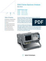 Agilent Spectrum-Analyzers TES-E4407B Datasheet