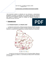 Sistema Único Nacional de Formación Docente 2008