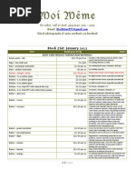 Stock List: January 2012