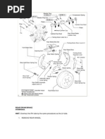 Rear Drum Brake Overhaul HINT: Overhaul The RH Side by The Same Procedures As The LH Side