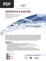 HEC EMBA Major in Aerospace and Aviation