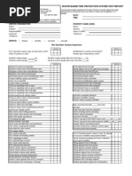 W Evesham NFPA25 Sprinkler Test Form For Contractors