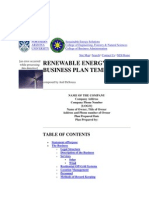 Renewable Energy Business Plan Template