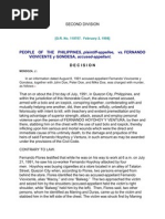 PEOPLE OF THE PHILIPPINES, Plaintiff-Appellee, vs. FERNANDO VIOVICENTE y GONDESA, Accused-Appellant