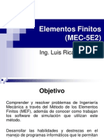 Elementos Finitos - Contenido