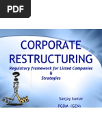 Corporate Restructuring: Regulatory Framework For Listed Companies & Strategies