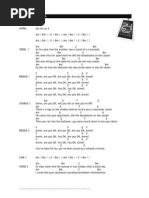 Smooth Criminal Words & Chords V1