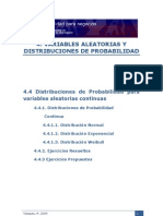 Estadística 4 Variables Aleatorias y Distribuciones de Probabilidad